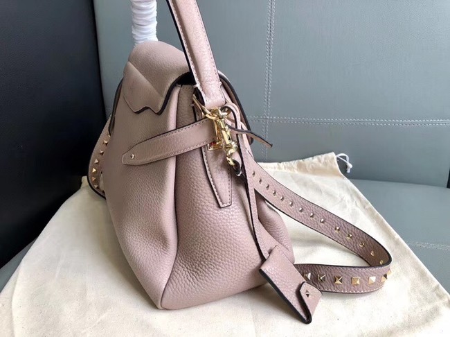 VALENTINO Rockstud leather tote 4987 pink