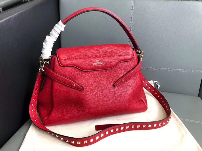VALENTINO Rockstud leather tote 4987 red