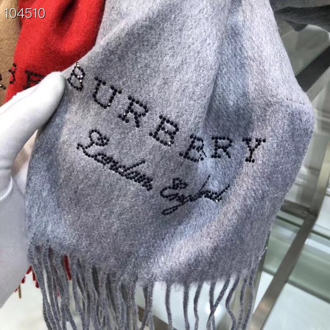 Burberry lambswool & cashmere scarf  71156 grey