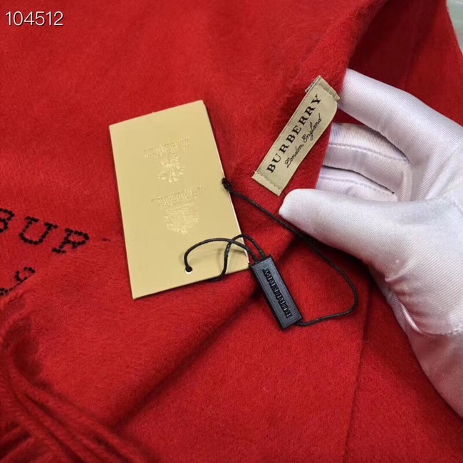 Burberry lambswool & cashmere scarf 71156 red