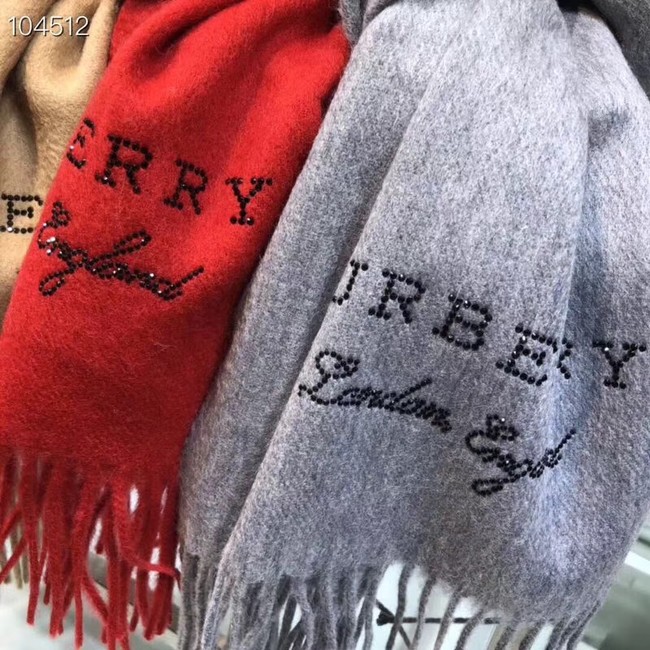 Burberry lambswool & cashmere scarf 71156 red
