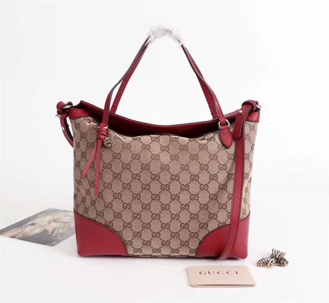 Gucci GG canvas shoulder bag 353120 red