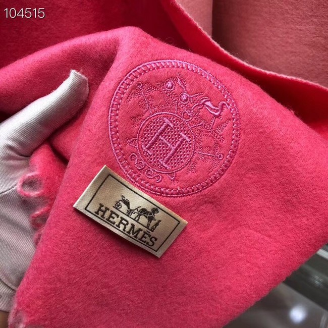 Hermes lambswool & cashmere Shawl 71151 rose