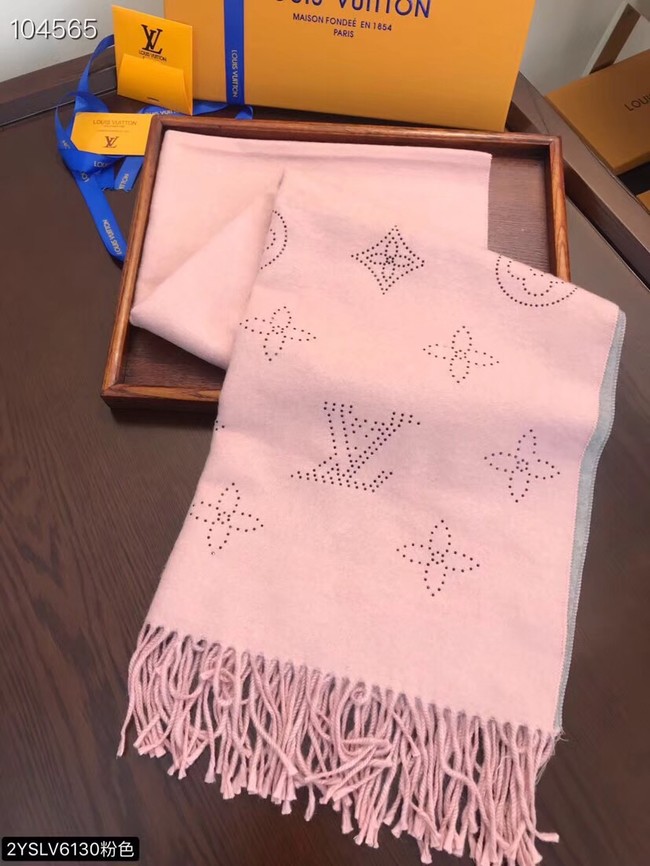 Louis vuitton Cashmere scarf LV6130 pink