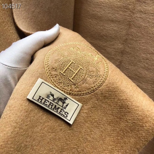 Hermes lambswool & cashmere Shawl 71151 Camel