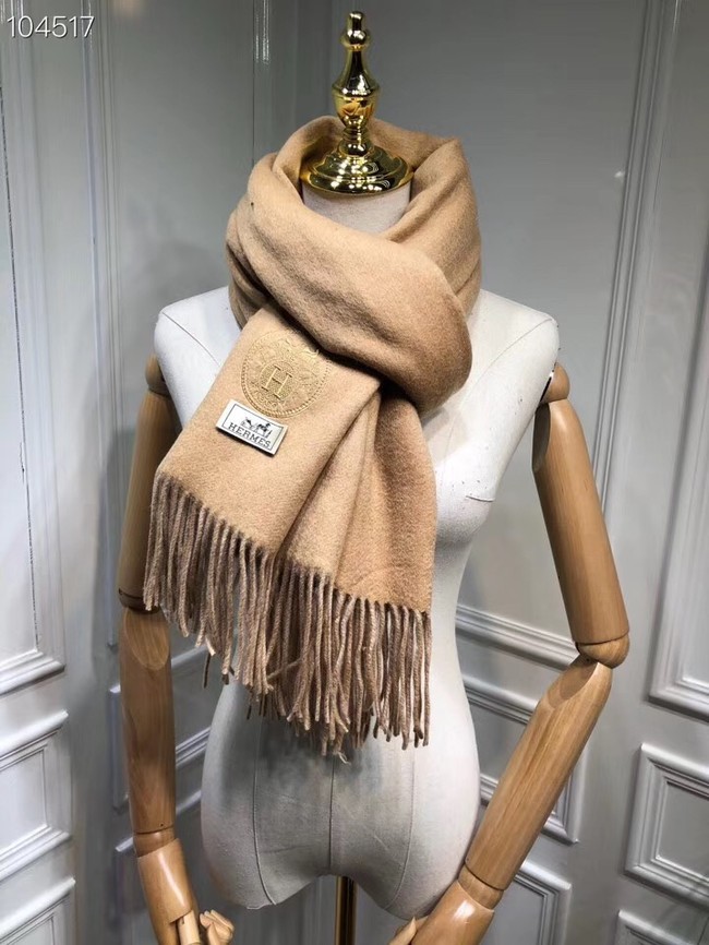 Hermes lambswool & cashmere Shawl 71151 Camel