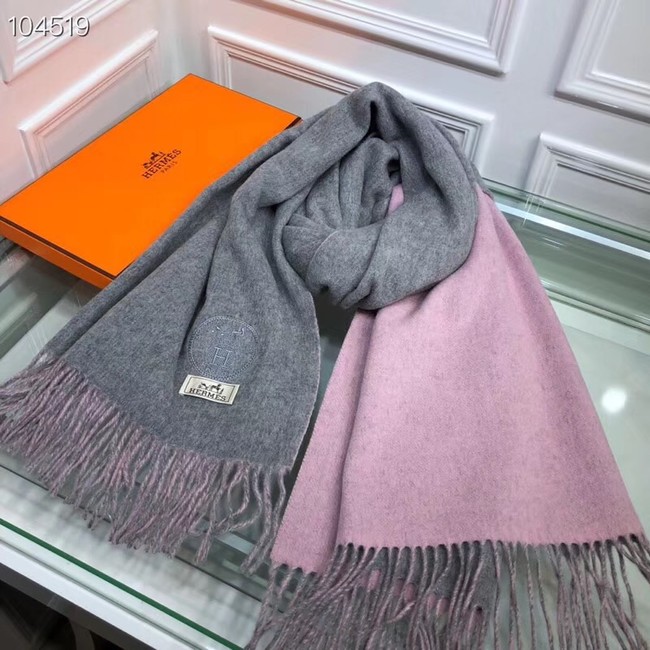 Hermes lambswool & cashmere Shawl 71151 grey