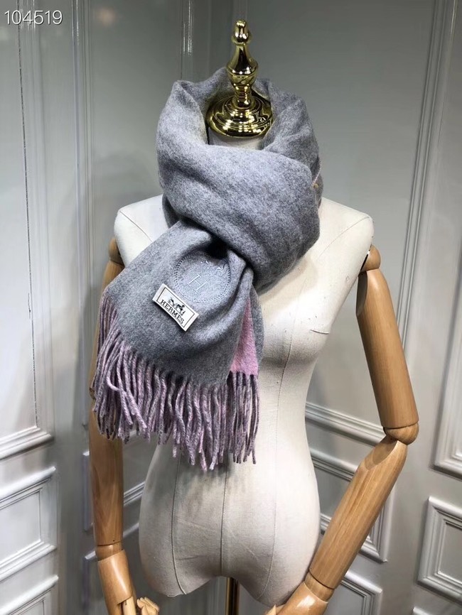 Hermes lambswool & cashmere Shawl 71151 grey