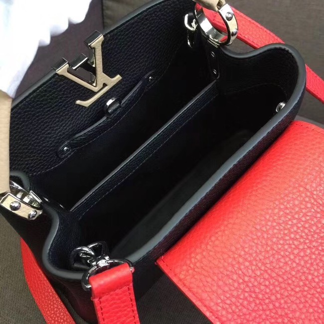 Louis vuitton original CAPUCINES PM M51814 black&red