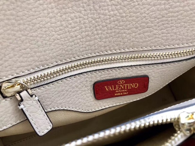 VALENTINO Candy Rockstud quilted leather shoulder bag 0650 white