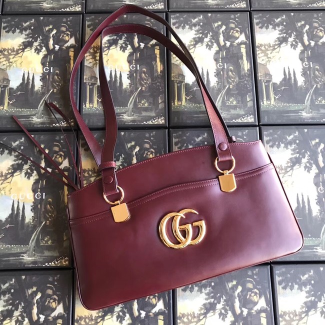 Gucci Arli large top handle bag 550130 Burgundy