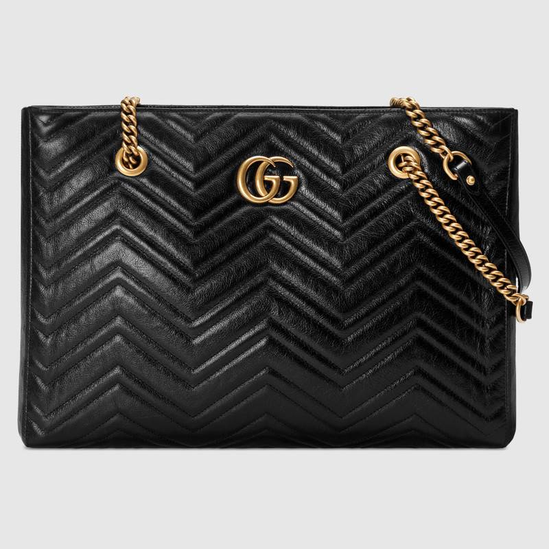 Gucci GG Marmont matelasse medium tote 524578 black