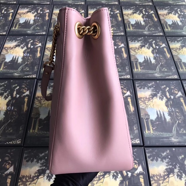Gucci GG Marmont medium matelasse shoulder bag 453569 pink