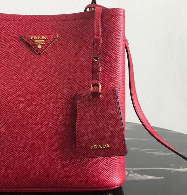 Prada Double Saffiano leather bag 1BA212 red