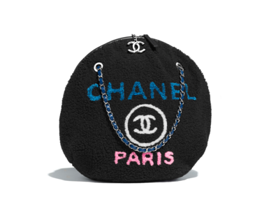 Chanel large zipped shopping bag A57972 black