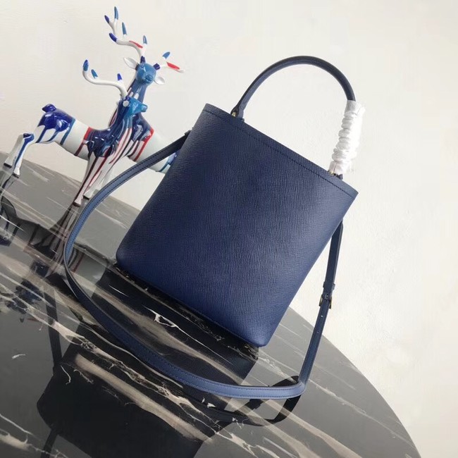 Prada Double Saffiano leather bag 1BA212 blue