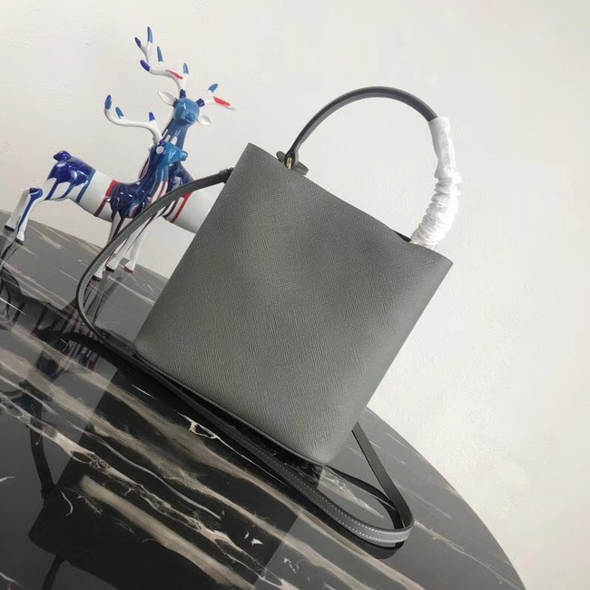 Prada Double Saffiano leather bag 1BA212 grey