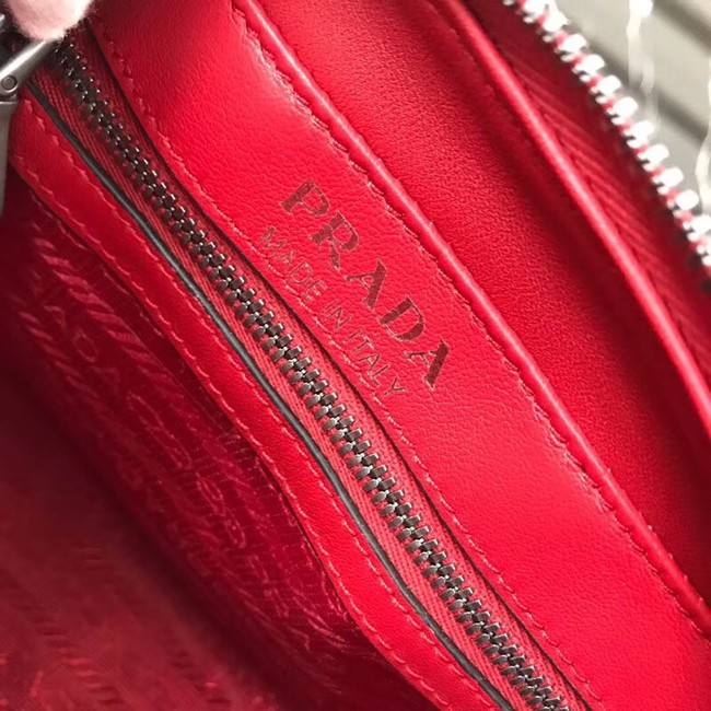 Prada Diagramme bag with crystals 1BH103 red