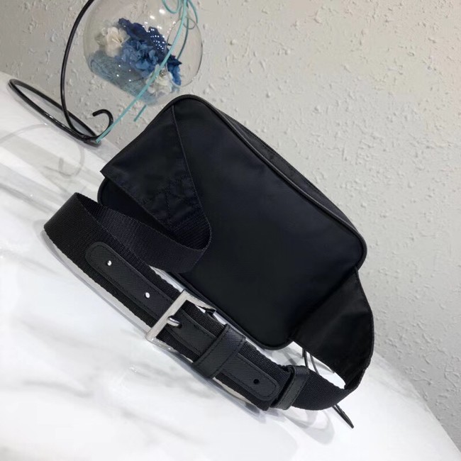 Prada Nylon and leather belt bag 1BL010 black
