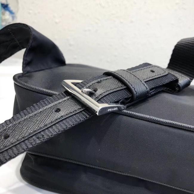 Prada Nylon and leather belt bag 1BL010 black