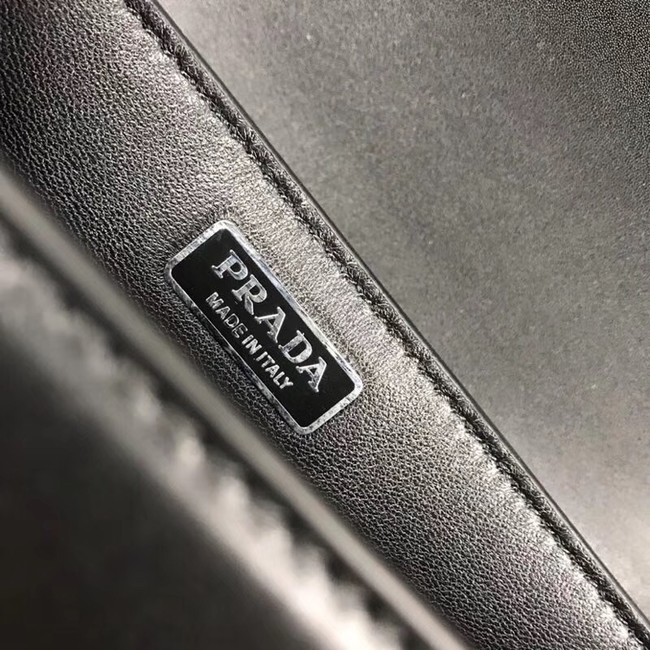 Prada Cahier leather bag 1BD045 black
