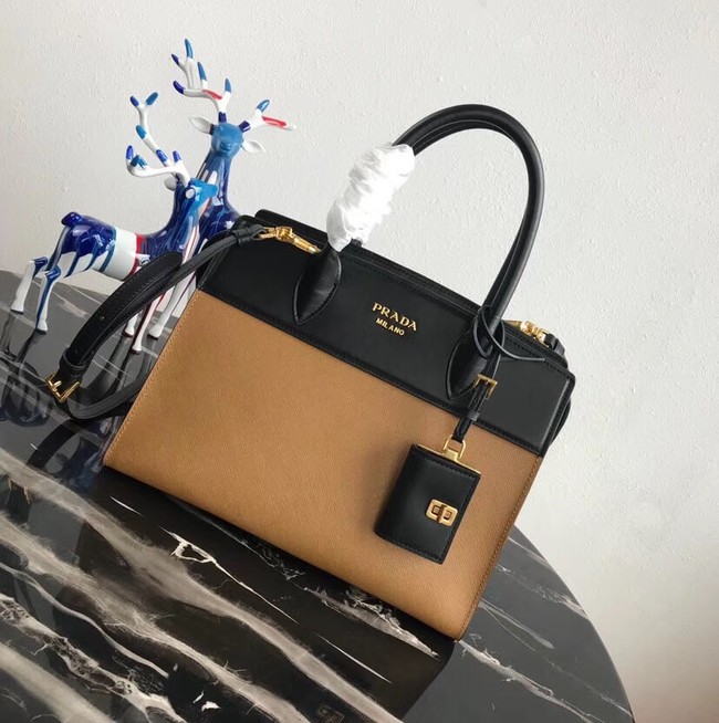 Prada Esplanade Bag 1BA046 brown&black