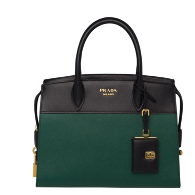 Prada Esplanade Bag 1BA046 green&black