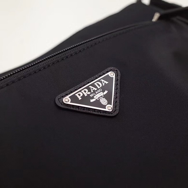 Prada Nylon and leather shoulder bag BT0421 black