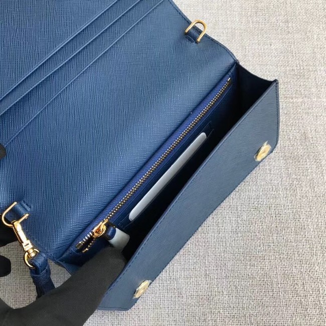 Prada Saffiano Leather Mini Bag 1HZ029 blue