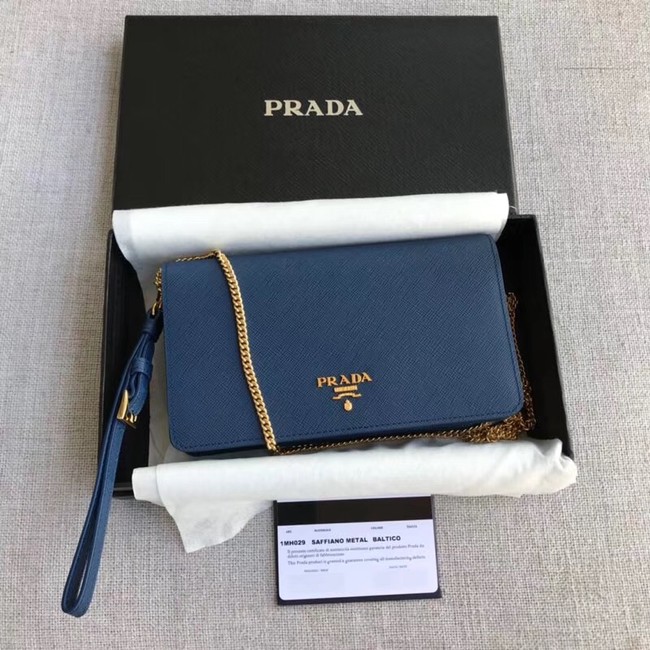 Prada Saffiano Leather Mini Bag 1HZ029 blue