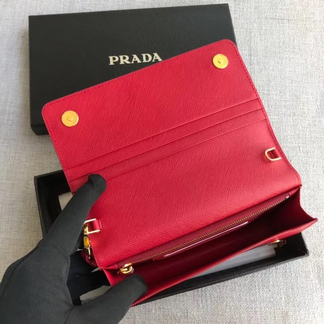 Prada Saffiano Leather Mini Bag 1HZ029 red