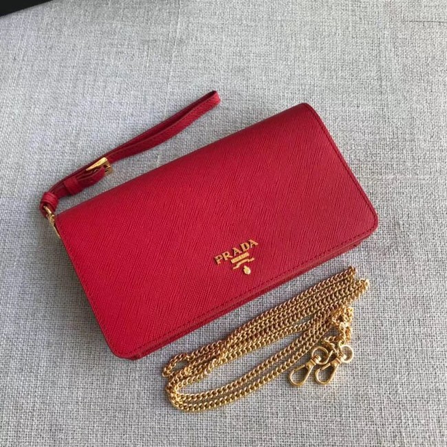 Prada Saffiano Leather Mini Bag 1HZ029 red