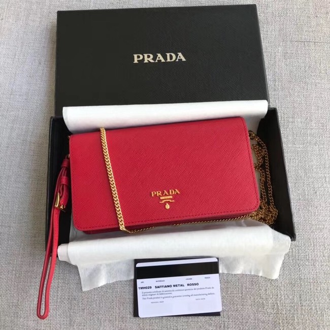 Prada Saffiano Leather Mini Bag 1HZ029 red