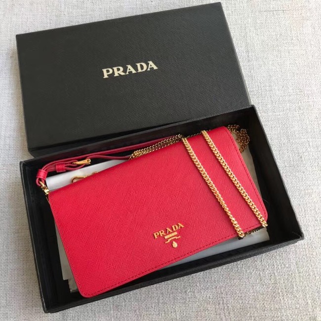 Prada Saffiano Leather Mini Bag 1HZ029 red