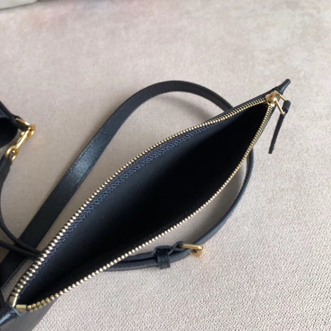 SAINT LAURENT leather tote 498612 black