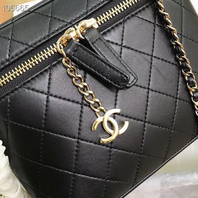 Chanel vanity case A57343 black