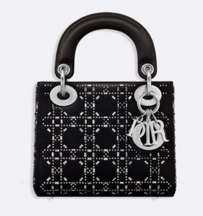 MINI LADY DIOR-TAS VAN SATIJN M0500PRTC BLACK