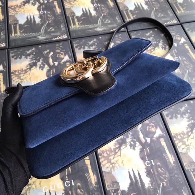 Gucci Arli small shoulder bag 550129 blue suede