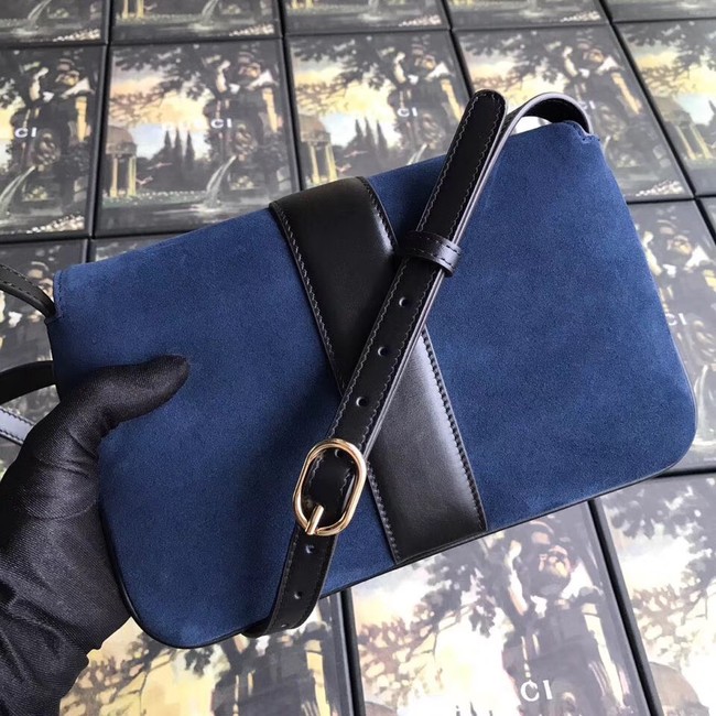 Gucci Arli small shoulder bag 550129 blue suede