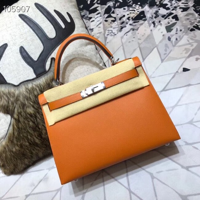 Hermes original Kelly Epsom Leather KL32 orange