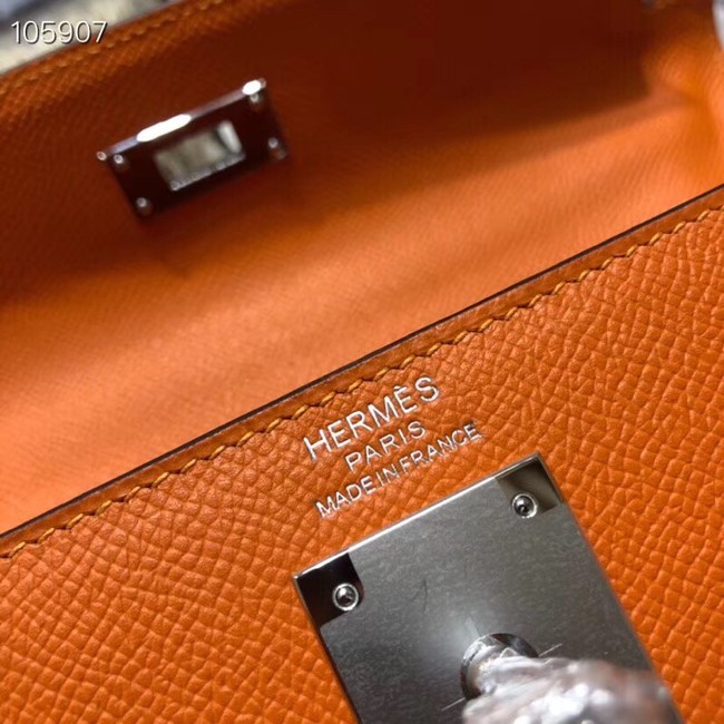 Hermes original Kelly Epsom Leather KL32 orange