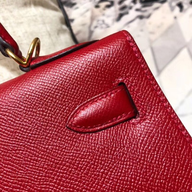 Hermes original Kelly Epsom Leather KL32 red