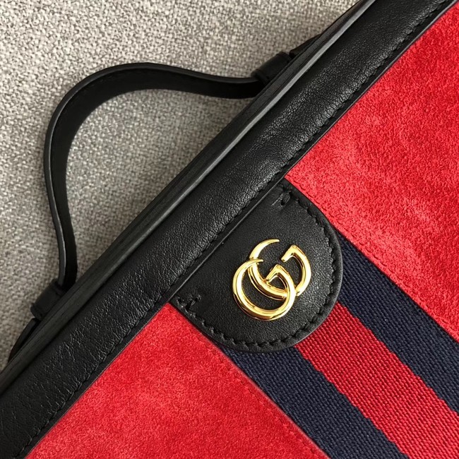Gucci Ophidia small shoulder bag 550622 red suede