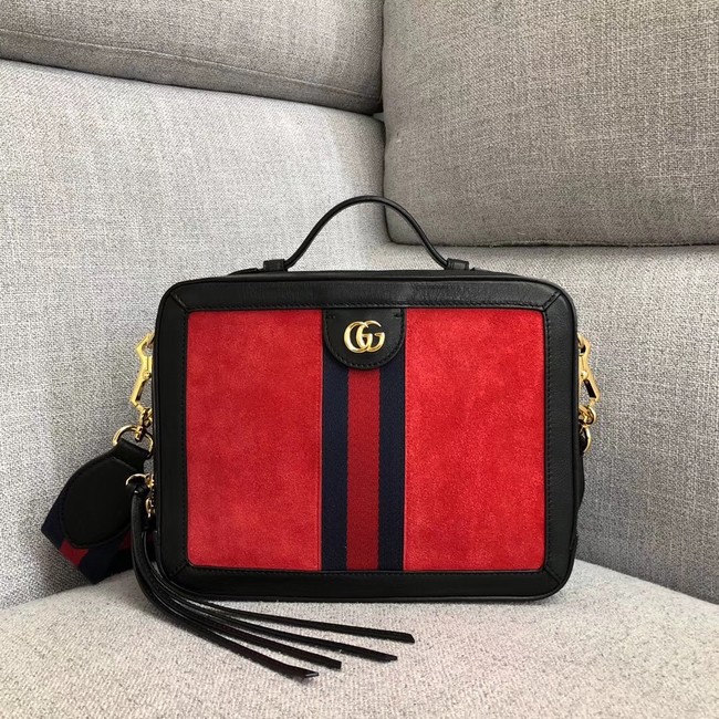 Gucci Ophidia small shoulder bag 550622 red suede