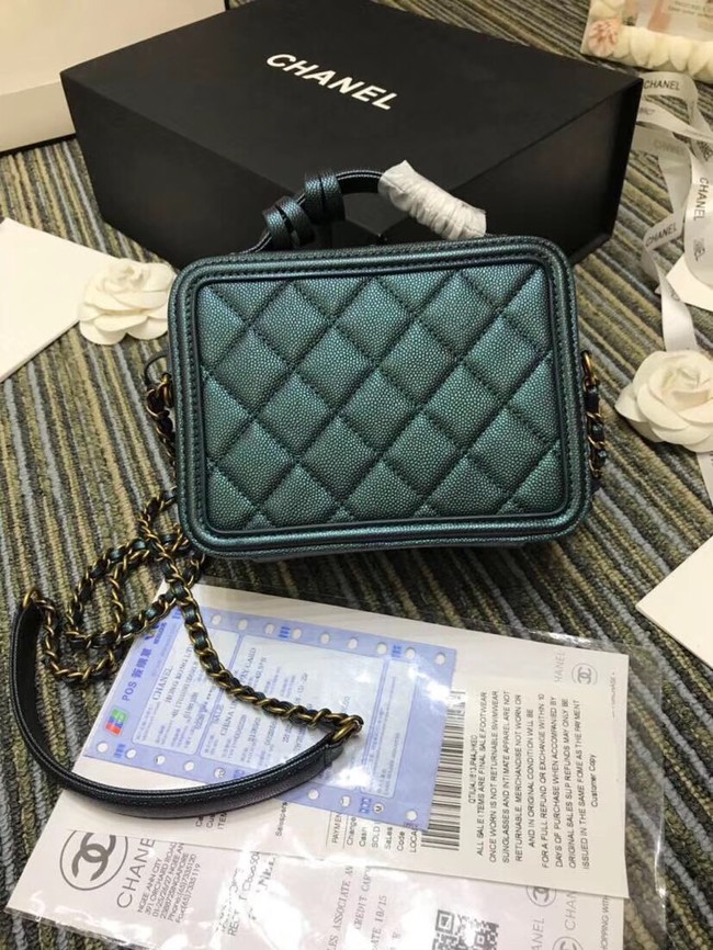 Chanel mini Vanity Case Original A93342 green