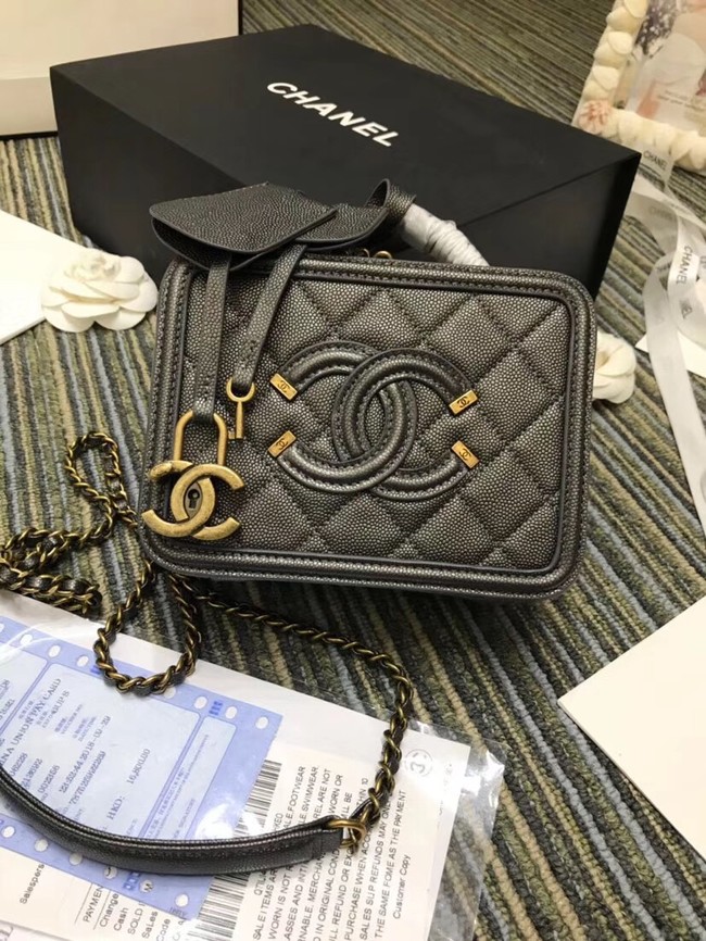 Chanel mini Vanity Case Original A93342 grey