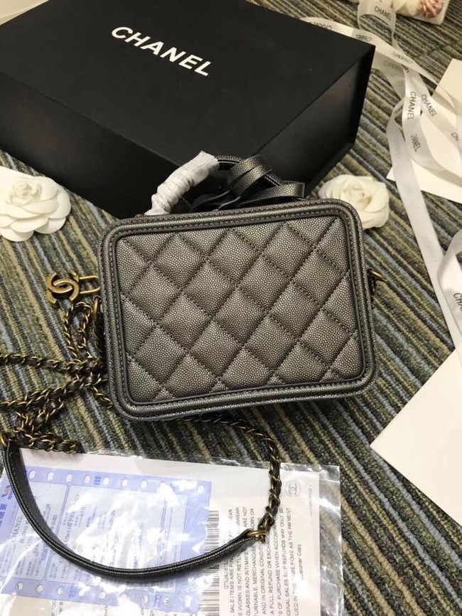 Chanel mini Vanity Case Original A93342 grey