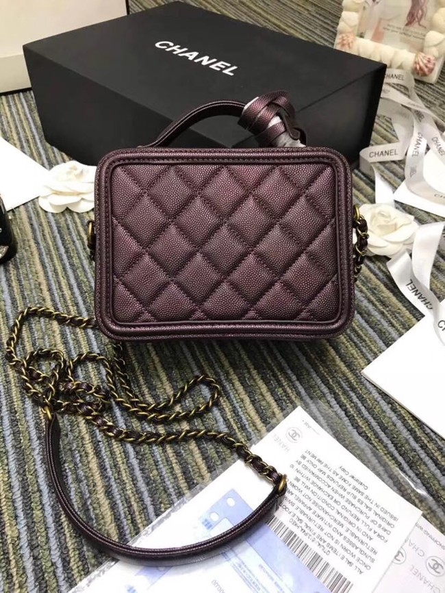 Chanel mini Vanity Case Original A93342 purple