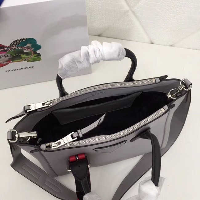 Prada Concept Leather handbag 1BA175 grey