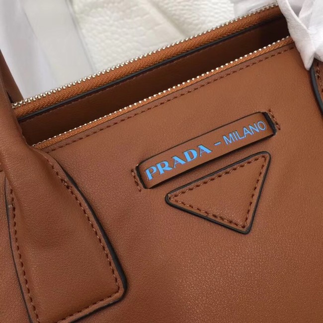 Prada Concept Leather handbag 1BA183 Brown